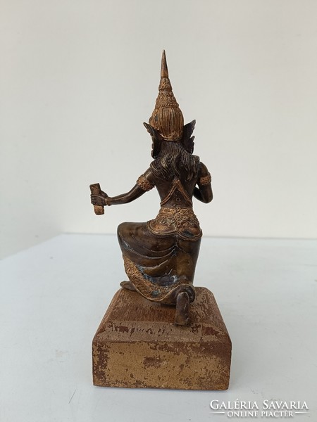 Antik buddhista bronz szobor szertartás jelenet buddha Thaiföld 459 8145
