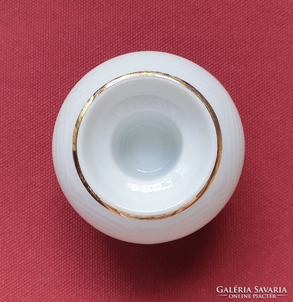 Arzberg német porcelán gyertyatartó arany széllel