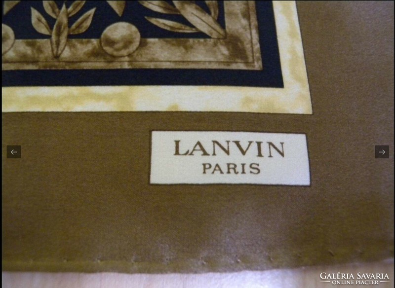 Lanvin Paris selyem kendő