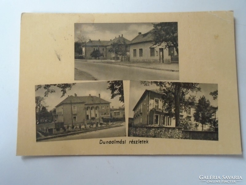 D199435  Dunaalmás    - képeslap   küldve a Református Nőkonferenciáról 1960  Tatabánya sok aláírás