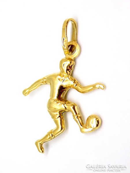 Gold soccer player pendant (zal-au119418)
