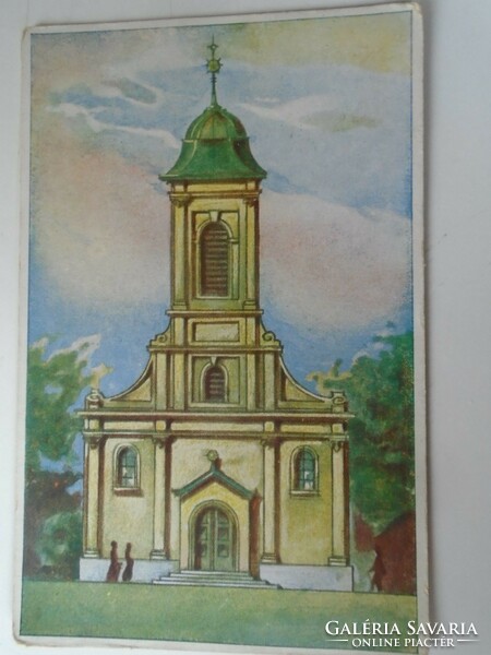 D199401    Budapest - ZUGLÓ  -Református templom 1939  - Jákó Dezső tanító úrnak  GYŐR