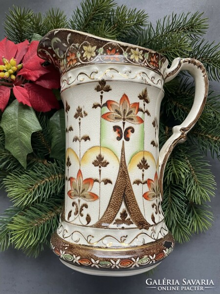 A wonderful old English earthenware jug