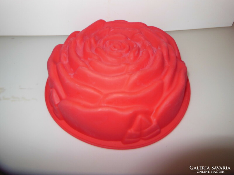 Bakeware - new - rose - 24 x 8 cm - German - silicone
