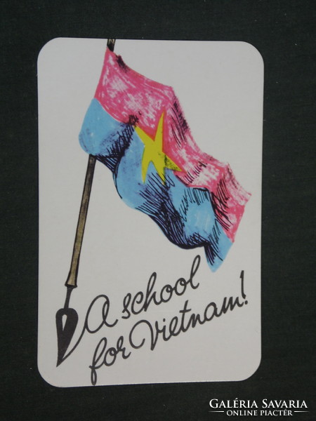 Card calendar, United World Youth Federation for Peace, Budapest, graphic artist, 1975, (3)