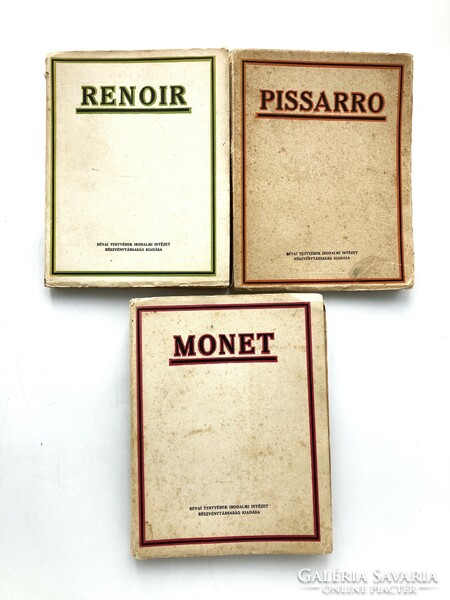 Renoir, Monet, Pissaro - impressionist art history book package from 1925