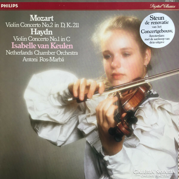 Van Keulen, ros-marbà,- mozart, violin concerto no.2 In d, k.211; Haydn, violin concerto no.1 In c (lp