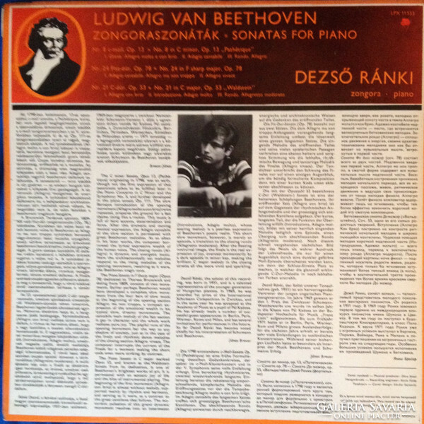 Beethoven, Dezső Ránki - Sonatas For Piano (LP)