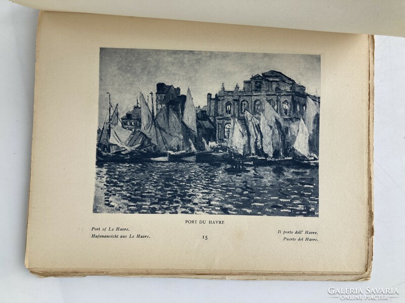 Renoir, Monet, Pissaro - impresszionista művészettörténeti könyvcsomag 1925-ből