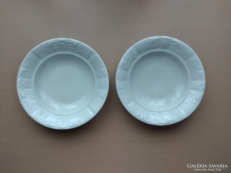Two Zsolnay patterned deep plates