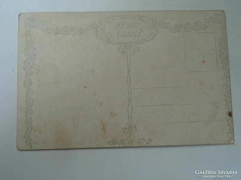 D199456  Régi képeslap  -1910's Wiener Kunst - R. Konopa Der Toilettenspiegel