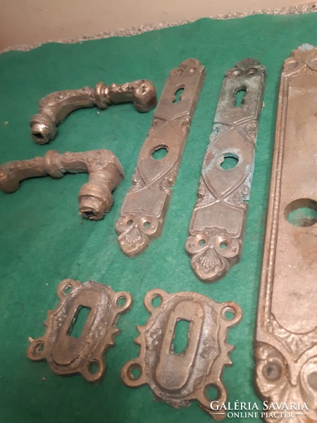 Antique copper door ornaments, keyless