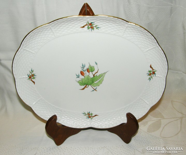 Herend rosehip pattern bowl - 31 x 25 cm