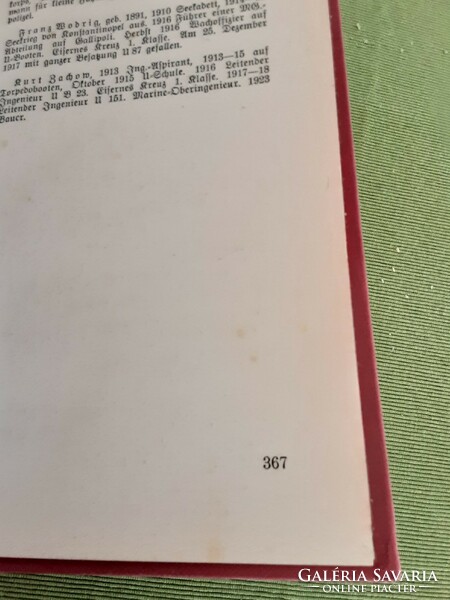 U- boot tengeralattjáró német könyv 1937 !