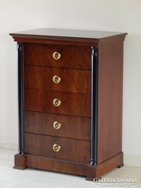 Biedermeier chest of drawers, 5 drawers [h-12]
