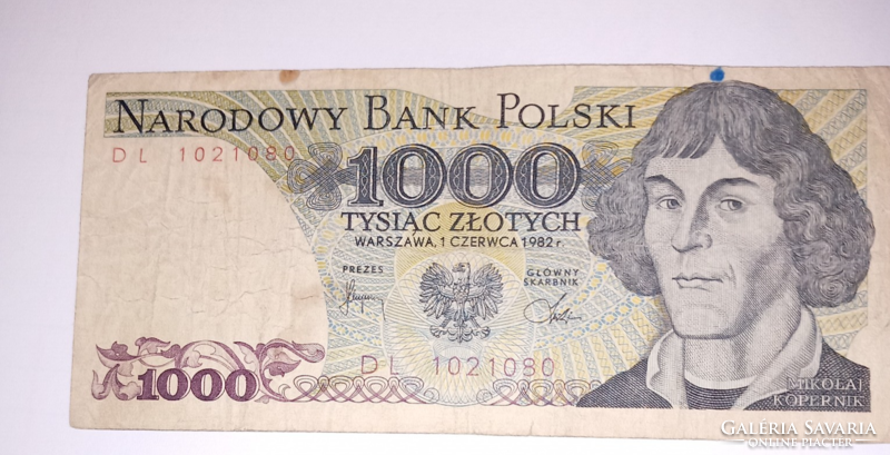 Polish zloty (1000/1982 banknote-)