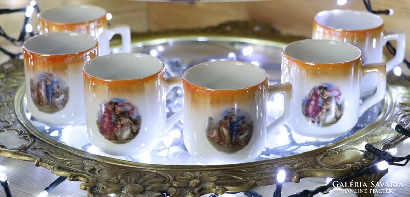 Zsolnay mocha coffee cups