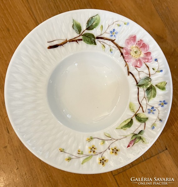 Virágos talpas porcelán cukorka kínáló