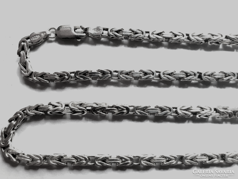 Men's silver king chain 3x3 mm