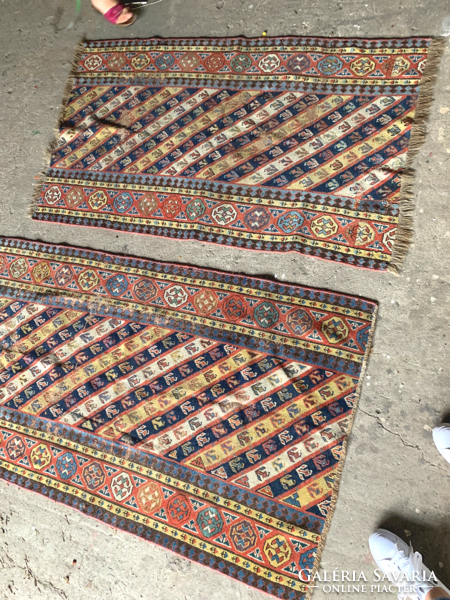 Caucasian running rugs with a rare pattern