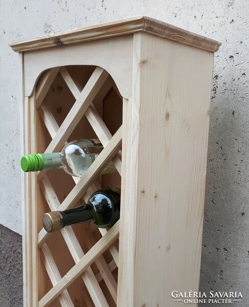 Bortartó állvány borszekrény boros szekrény palacktartó borosüvegtartó faragás borláda egyedi bútor