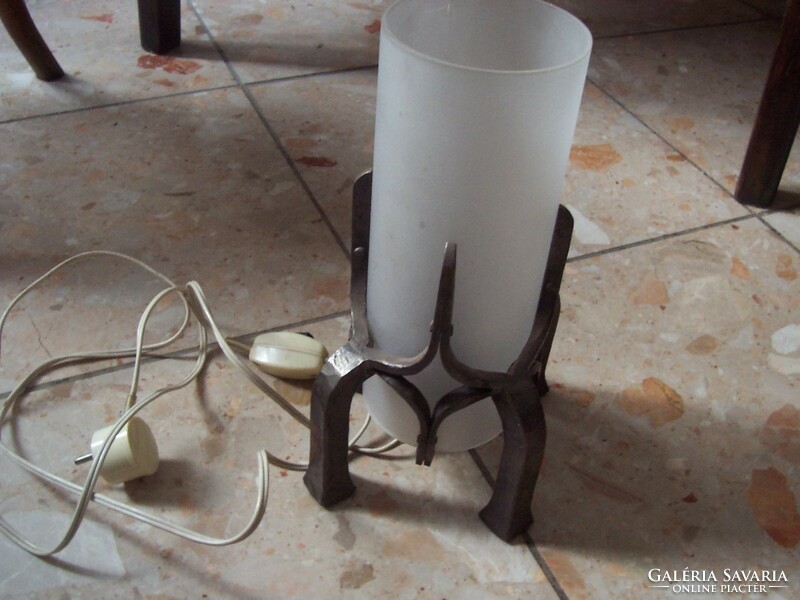 A retro lamp with a bronze or iron base can be made by priest Zoltan