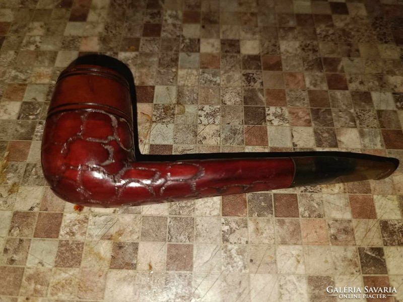 Old pipe with a special pattern