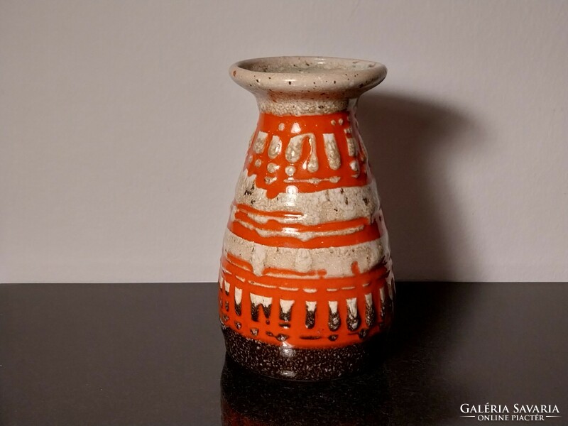 Retro ceramic vase by István Erdélyi