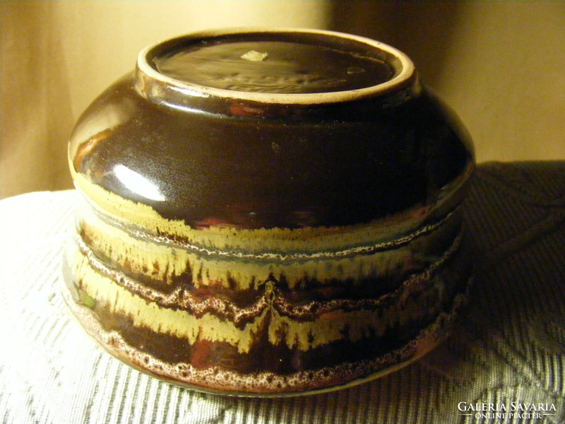 Retro ceramic ikebana bowl or bowl