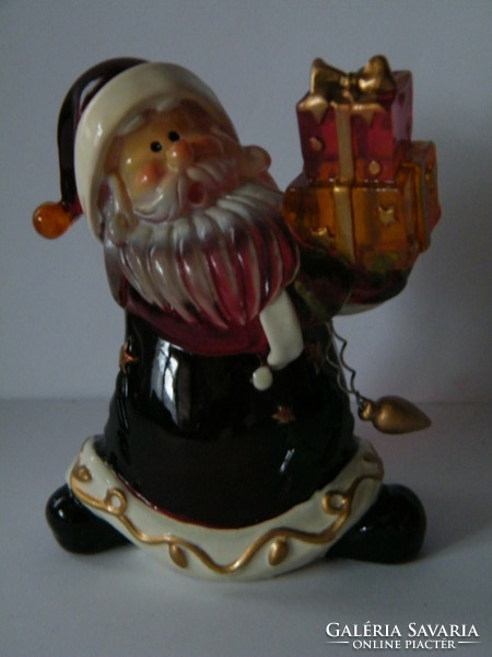 Transparent resin Santa figure
