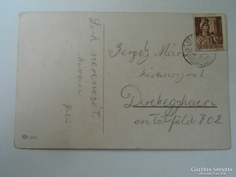 D199466  Régi képeslap  Derekegyháza 1944k