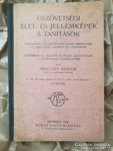 Religious handbook published by Lajos Kókai in 1928