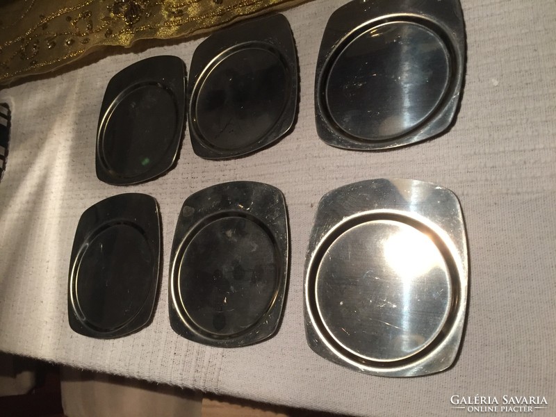 6+6 stainless steel coasters with glassware (301)