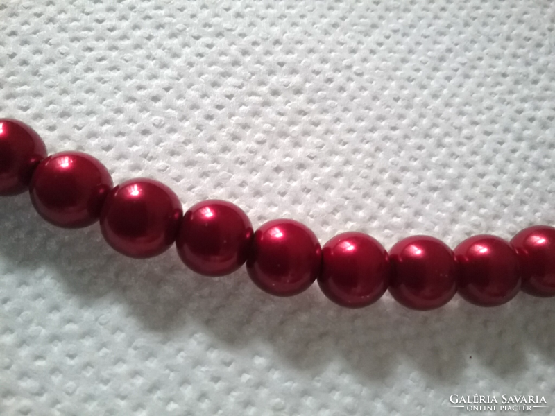 Old 2-piece tekla glass pearl necklace+bracelet