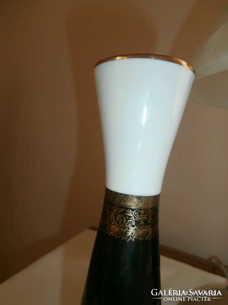 Neuerer Bavarian black-white-gold small vase