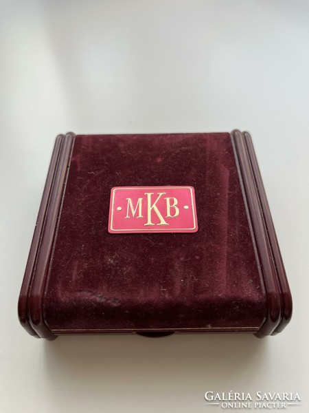 Ferenc Lebó (1960-) 2000. 'Mkb - happy millennium / farewell to the '900s' ag commemorative medal original