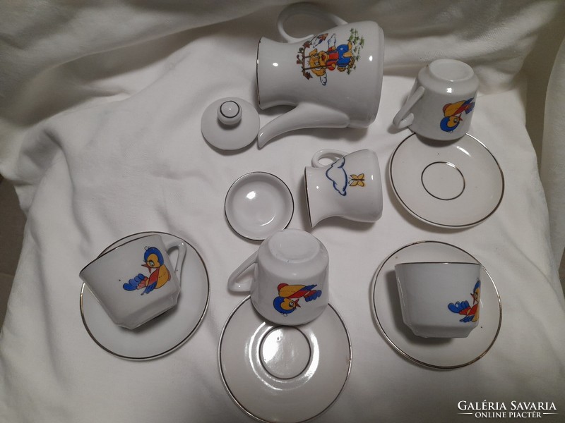 Old Kahla porcelain toy tea set