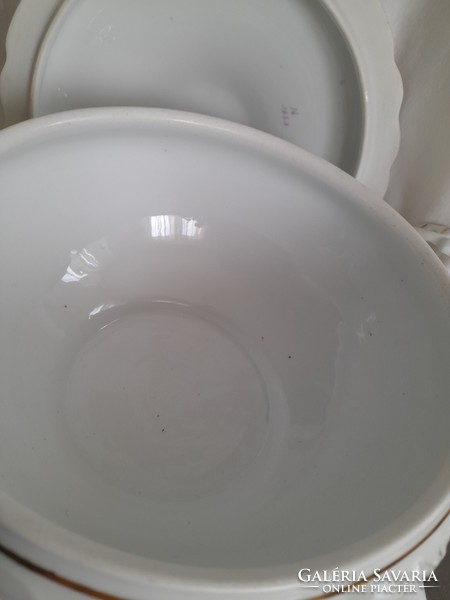 Old soup bowl with thick walls