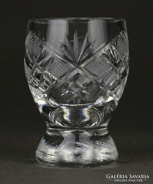 1P562 Csiszolt üveg stampedlis pohár 4 darab