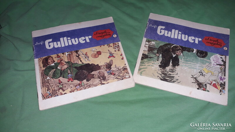1986.Gulliver ​in the country of the dwarfs i-ii. (Ernő Zórád's colorful comic book) according to the pictures is a publisher