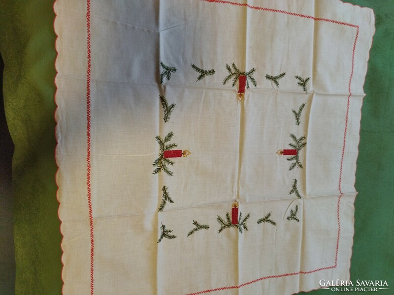 Christmas tablecloth, table center 90*90 cm