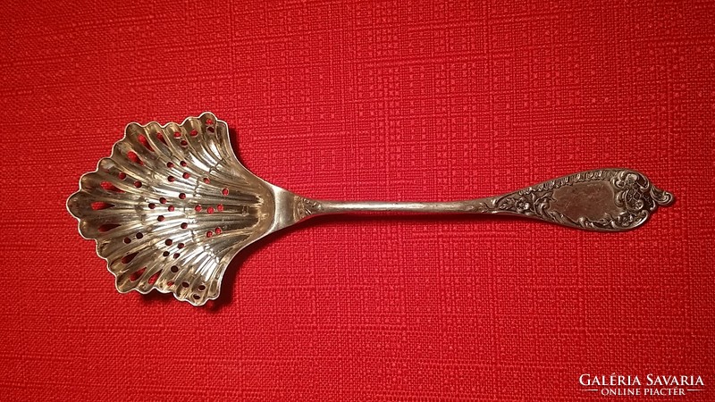 Silver powdered sugar and spice spoon - beautiful openwork pattern