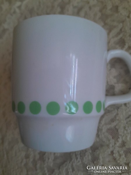 Zöld pettyes alföldi  csésze 2 dl