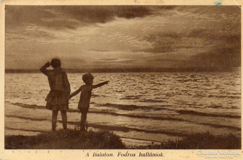 Ba - 098 Balaton, fodrozódó hullámok  (Karinger fotó)