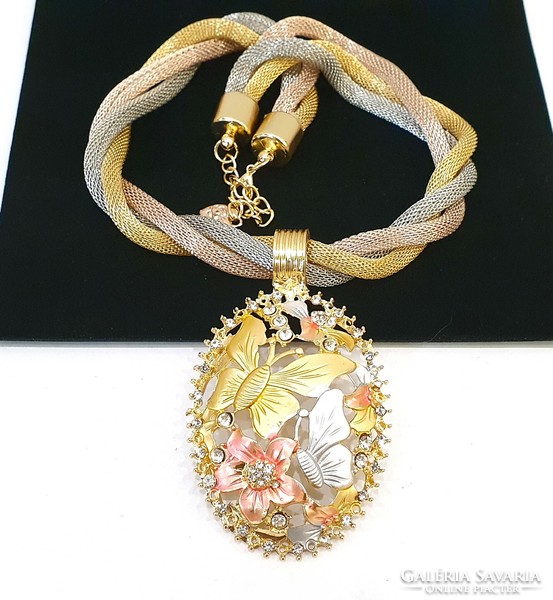 Betsey johnson mesh bijoux flower necklace