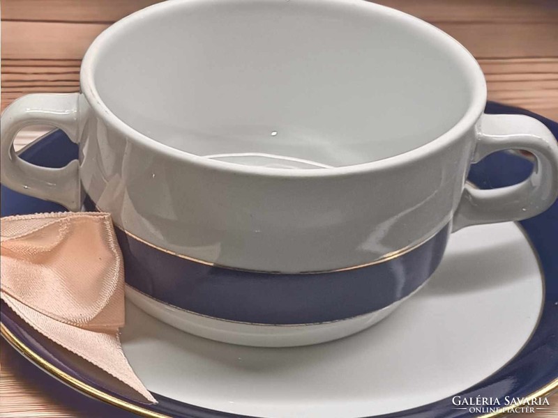 Alföldi porcelain soup cup + base