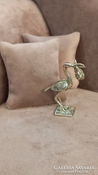 Silver miniature stork