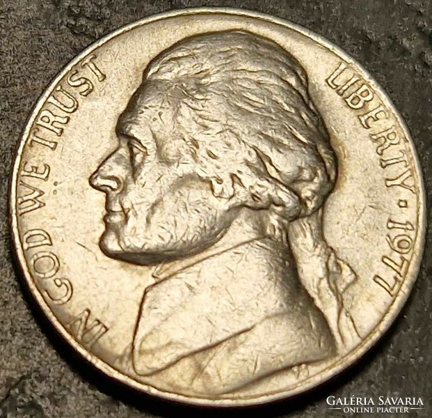 5 Cents, 1977., Jefferson nickel