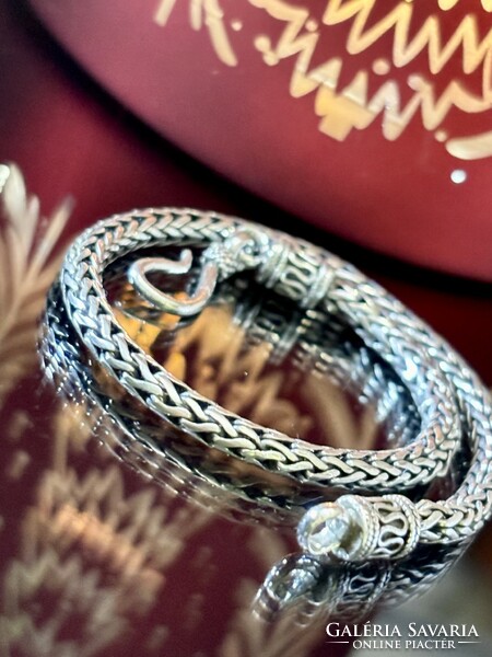 Rugged silver bracelet