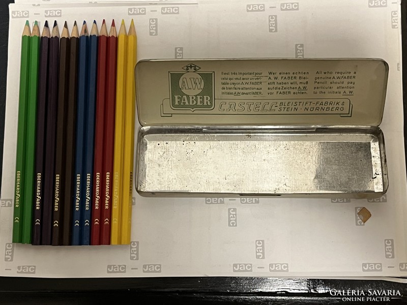 Eberhard Faber Faber Castell 70-es évek Színes Ceruza Dupla Szett !!!